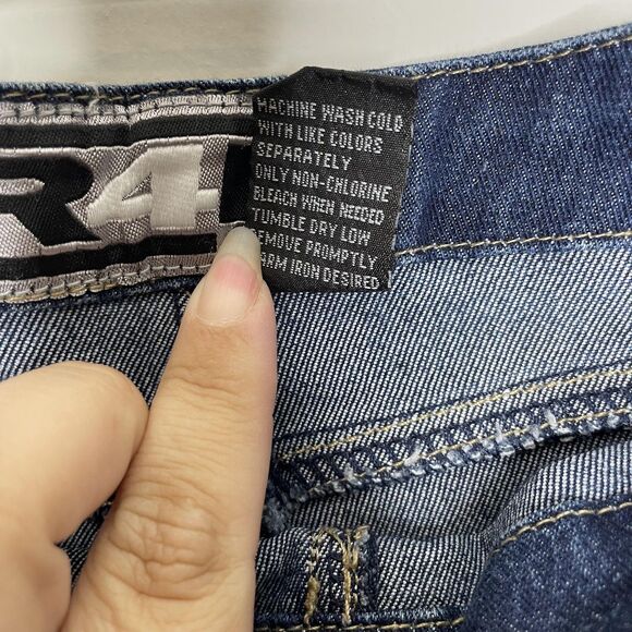 Rave Skirt Jumiors 15 Blue Denim Lace-Up Raw Hem Slit Midi Jean Y2K Vintage - Picture 4 of 9